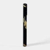 Zwart en goud marmer iPhone 15 case (Rechterkant)