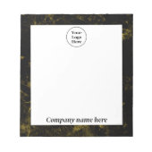 Zwart en goud marmer notitieblok (Voorkant)