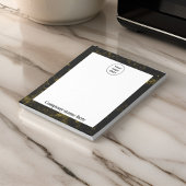 Zwart en goud marmer notitieblok