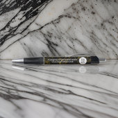 Zwart en goud marmer pen