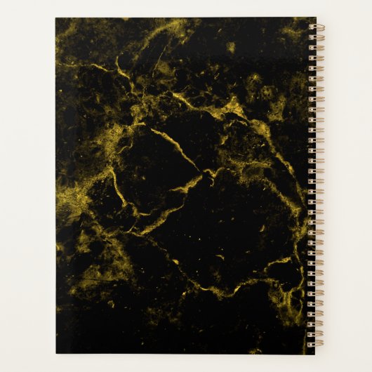 Zwart en goud marmer planner (Achterkant)