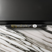 Zwart en goud marmer zwarte inkt pen