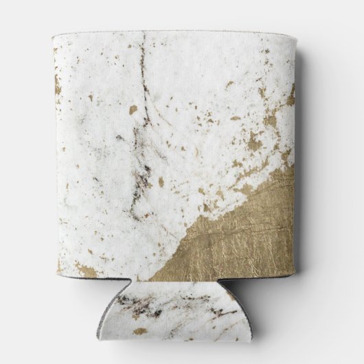 Zwart en Goud Marmeren Bachelorette Party Coozie (Achterkant)