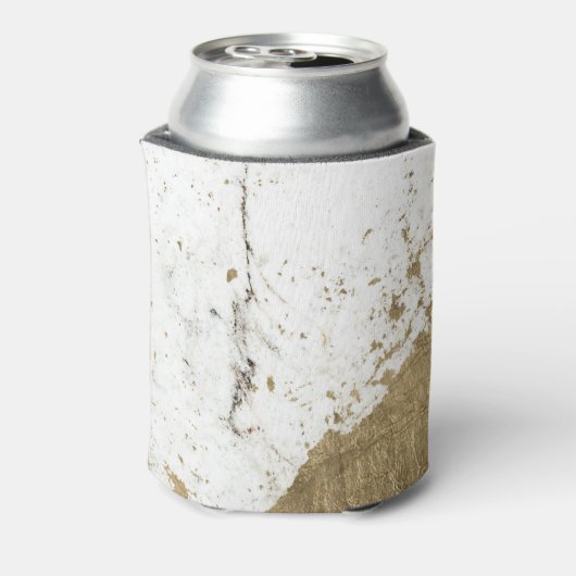 Zwart en Goud Marmeren Bachelorette Party Coozie (Blikje Achterkant)