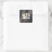 Zwart en Goud Memorial Begrafenisplein Sticker (Tas)