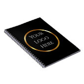 Zwart en goud minimalistisch notitieboek (Rechterzijde)