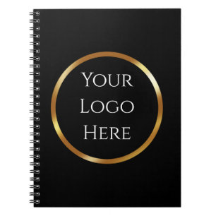 Zwart en goud minimalistisch notitieboek