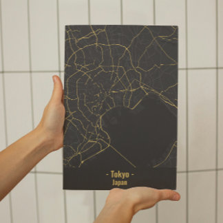 Zwart en Goud Minimalistisch Tokyo City Poster