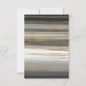 Zwart en goud | Minimalistische foto Sla de datum  Save The Date (Achterkant)