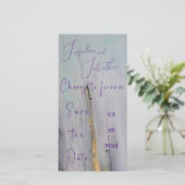 Zwart en Goud Modern Abstract Bewaar de Datum Save The Date (Staand voorkant)