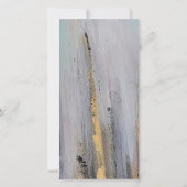 Zwart en Goud Modern Abstract Bewaar de Datum Save The Date (Achterkant)