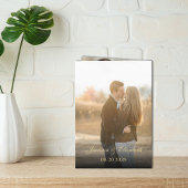 Zwart en goud modern gevouwen trouwkaart met vele 