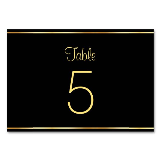 Zwart en goud modern glamoureuze sjabloon trendy kaart (Achterkant)