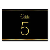 Zwart en goud modern glamoureuze sjabloon trendy kaart (Voorkant)