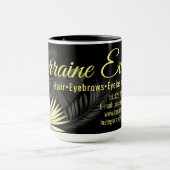 Zwart en goud. mok (Midden)