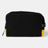 Zwart en Goud Monogram Logo Crest Toilettasje (Achterkant)