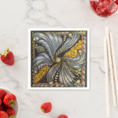 Zwart en goud mozaïek servet (Insitu)