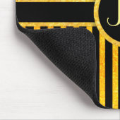 Zwart en goud muismat (Hoek)