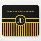 Zwart en goud muismat (Voorkant)