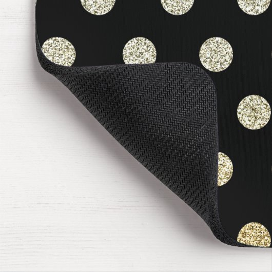 Zwart en goud muismat (Hoek)