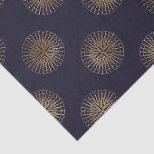 Zwart en goud Nautical Compass Patroon Tissuepapier (Detail)