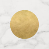 Zwart en Goud Nieuwjaar Klok Confetti (Kleine voorkant)