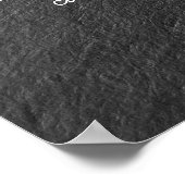 Zwart en goud OM-symbool YOGA-Meditatie-instructie Poster (Hoek)