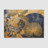 Zwart en goud oosters tissuepapier (Voorkant)