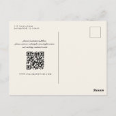 Zwart en Goud op Ivoor Checkerboard Border Jazz Briefkaart (Achterkant)