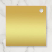 Zwart en goud ornamentaal verjaardagsfeestje dank  bedankjes labels (Achterkant)