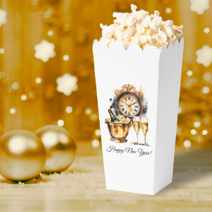 Zwart en Goud Oud en Nieuw Bedankdoosjes