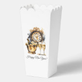 Zwart en Goud Oud en Nieuw Bedankdoosjes (Voorkant)