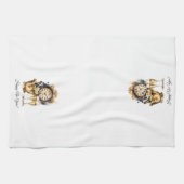 Zwart en Goud Oud en Nieuw Theedoek (Horizontaal)