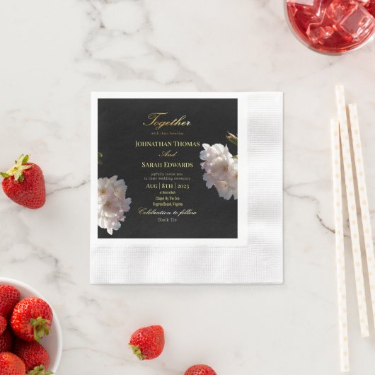 Zwart en goud | Papieren Servetten (Insitu)