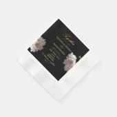 Zwart en goud | Papieren Servetten (Hoek)