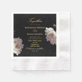 Zwart en goud | Papieren Servetten