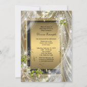 Zwart en Goud Pensioen Partij Kaart (Achterkant)