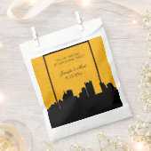 Zwart en Goud Pittsburgh Wedding Cookie Table Bedankzakje (Geknipt)