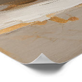 Zwart en Goud Pompoen Wall Art Poster (Hoek)