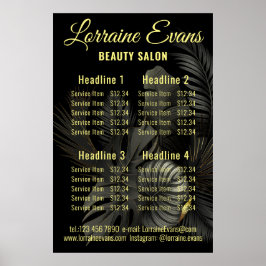 Zwart en goud poster