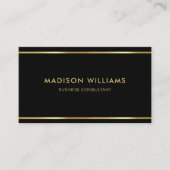  zwart en goud professional visitekaartje (Voorkant)