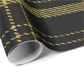 Zwart en goud Pset-07 Cadeaupapier (Rol Hoek)