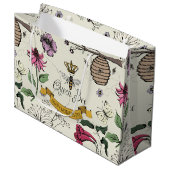 Zwart en Goud Queen Bee Royal Crown Foto Groot Cadeauzakje (Voorkant Gekanteld)