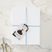 Zwart en Goud Quinceañera Party Favor Labels Cadeaulabel (Met Touw)