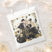 Zwart en goud, Rijke luxe, Moulin rouge stijl Bedankzakje (Geknipt)