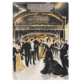 Zwart en goud, Rijke luxe, Moulin rouge stijl Klembord