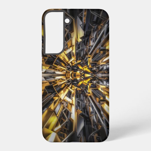 Zwart en Goud Samsung Beschermende Hoesje Samsung Galaxy Hoesje (Achterkant)