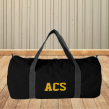 Zwart en goud schoolkleuren en letters