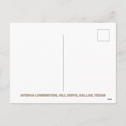 Zwart en goud script Eid Mubarak Feestdagenkaart (Achterkant)