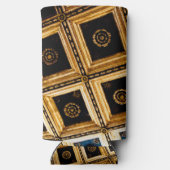 Zwart en goud seltzer blikjeskoeler (Achterkant)